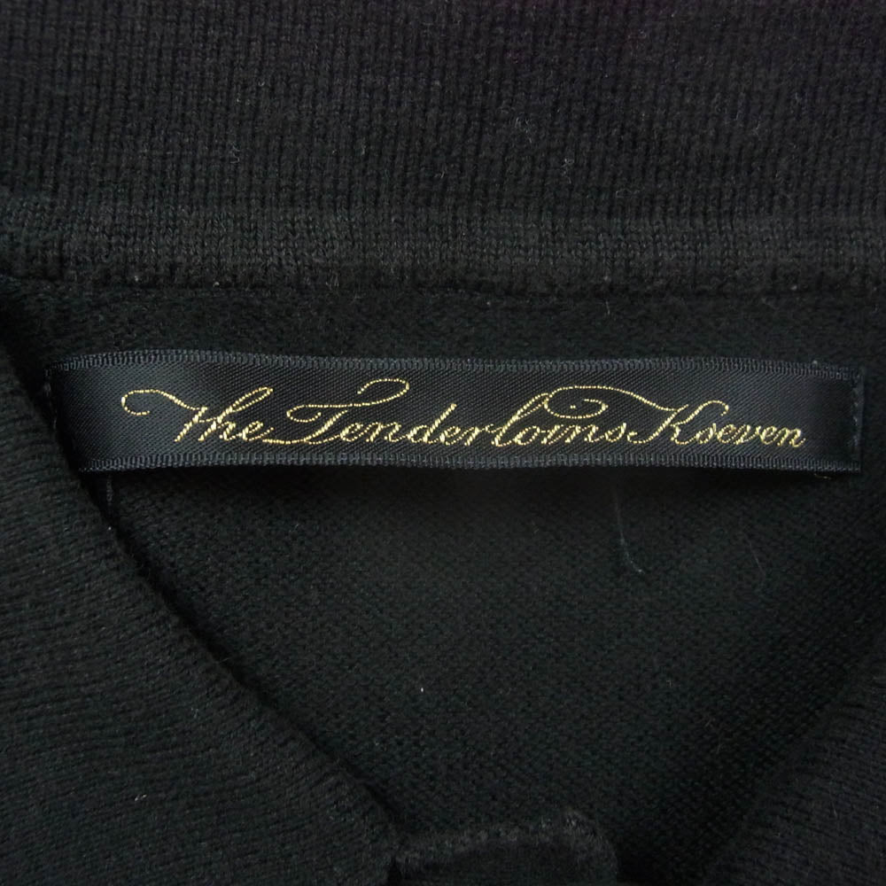 TENDERLOIN テンダーロイン T-POLO KNIT S/S ポロシャツ ニット ブラック系 L【中古】
