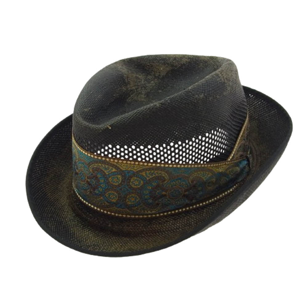 TENDERLOIN テンダーロイン PANAMA HAT パナマ ハット ブラック系 L【中古】