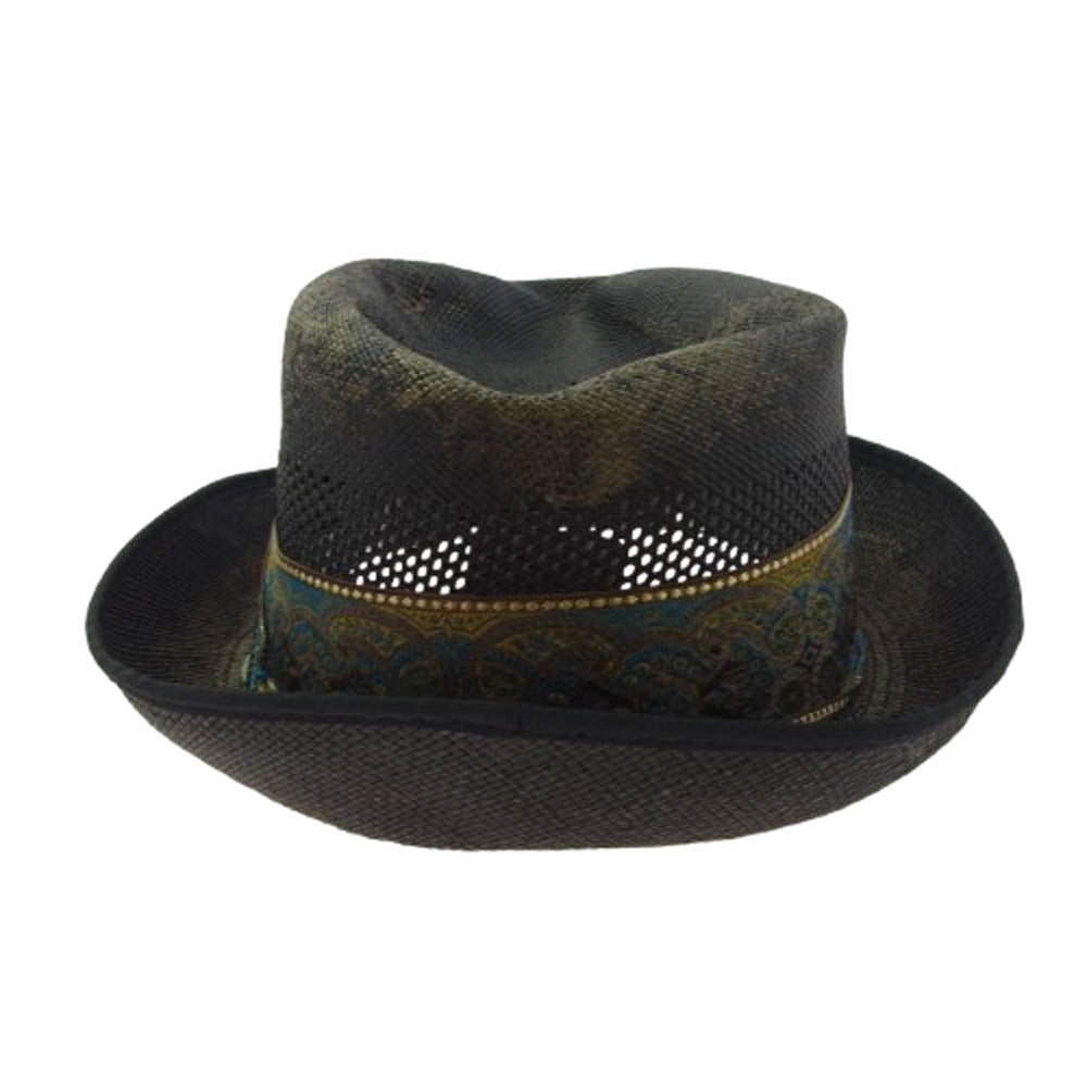 TENDERLOIN テンダーロイン PANAMA HAT パナマ ハット ブラック系 L【中古】