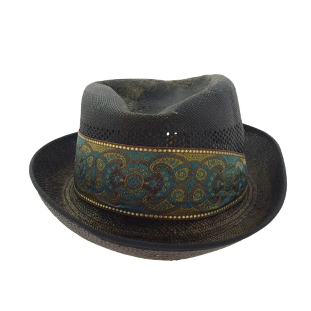 TENDERLOIN テンダーロイン PANAMA HAT パナマ ハット ブラック系 L【中古】