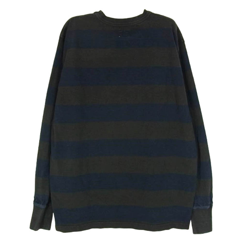 TENDERLOIN テンダーロイン ボーダー Tシャツ 長袖 ネイビー系 L【中古】