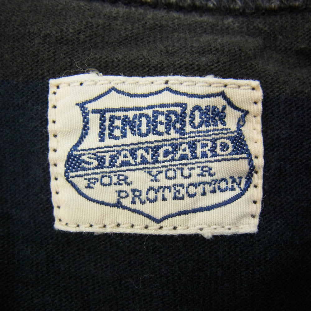 TENDERLOIN テンダーロイン ボーダー Tシャツ 長袖 ネイビー系 L【中古】