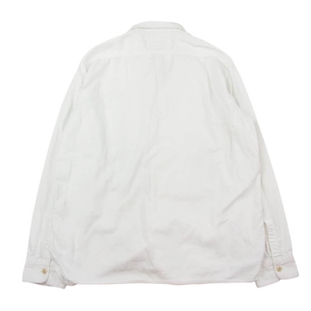 TENDERLOIN テンダーロイン ワッペン ワーク シャツ 長袖 ホワイト系 L【中古】