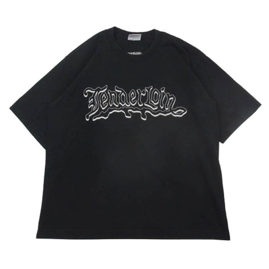 TENDERLOIN テンダーロイン PROCLUB プロクラブ ロゴ プリント ボルネオスカル Tシャツ 半袖  ブラック系 L【中古】