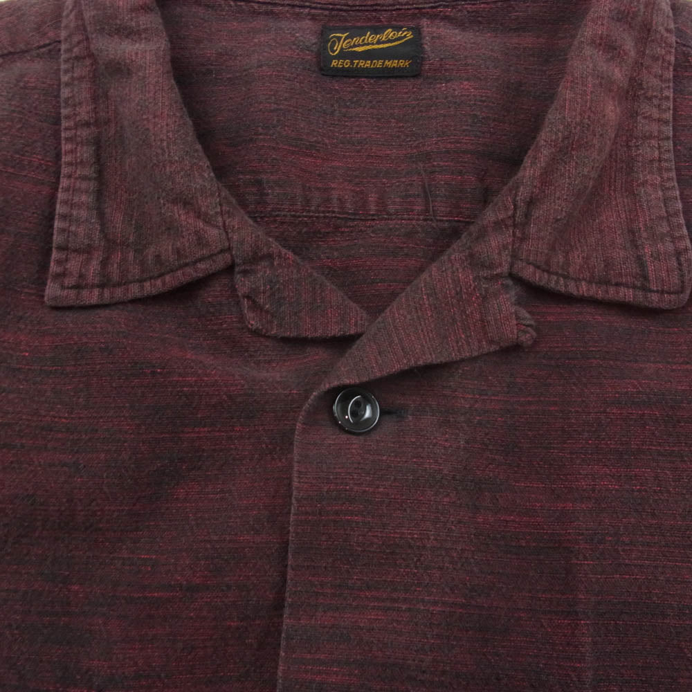 TENDERLOIN テンダーロイン T-BAJA S/S SHT バハ シャツ 半袖 レッド系 XL【中古】