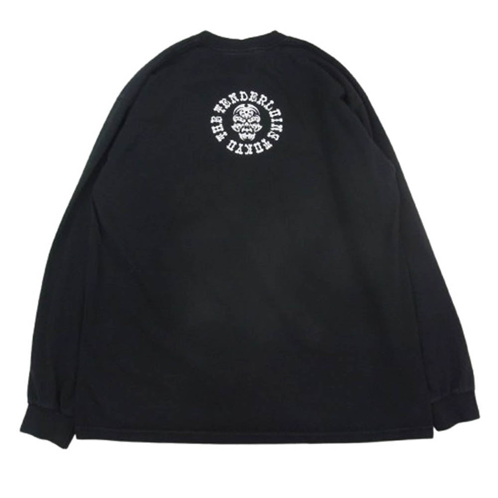 TENDERLOIN テンダーロイン PROCLUB プロクラブ ロゴ プリント ボルネオスカル Tシャツ 長袖 ブラック系 L【中古】