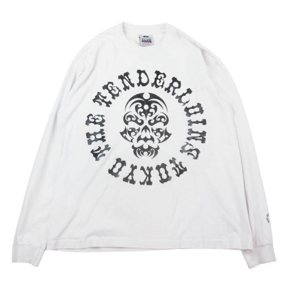 TENDERLOIN テンダーロイン PROCLUB プロクラブ T-TEE L/S BS ボルネオスカル プリント ヘビー Tシャツ 長袖 ホワイト系 L【中古】