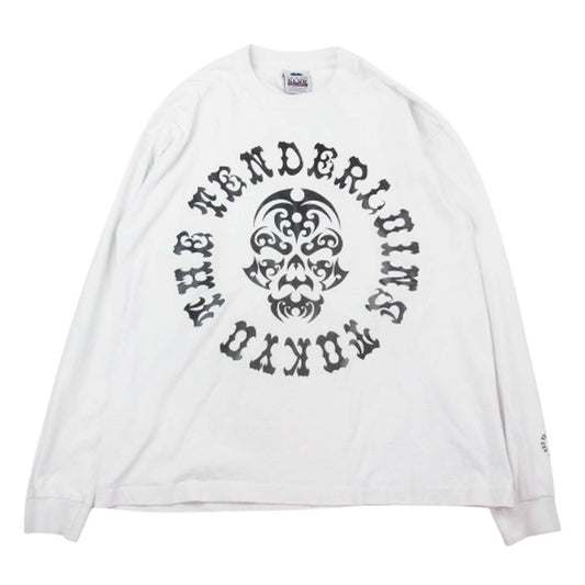 TENDERLOIN テンダーロイン PROCLUB プロクラブ T-TEE L/S BS ボルネオスカル プリント ヘビー Tシャツ 長袖 ホワイト系 L【中古】