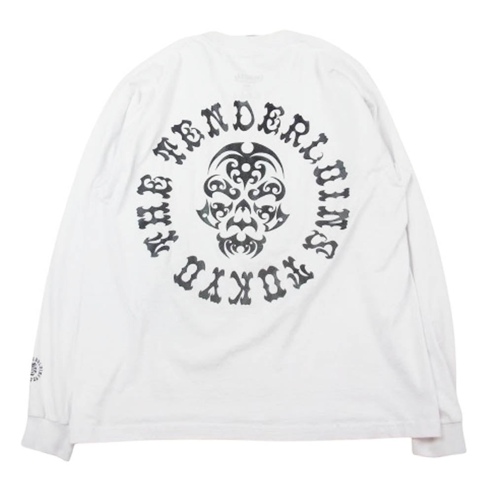 TENDERLOIN テンダーロイン PROCLUB プロクラブ T-TEE L/S BS ボルネオスカル プリント ヘビー Tシャツ 長袖 ホワイト系 L【中古】