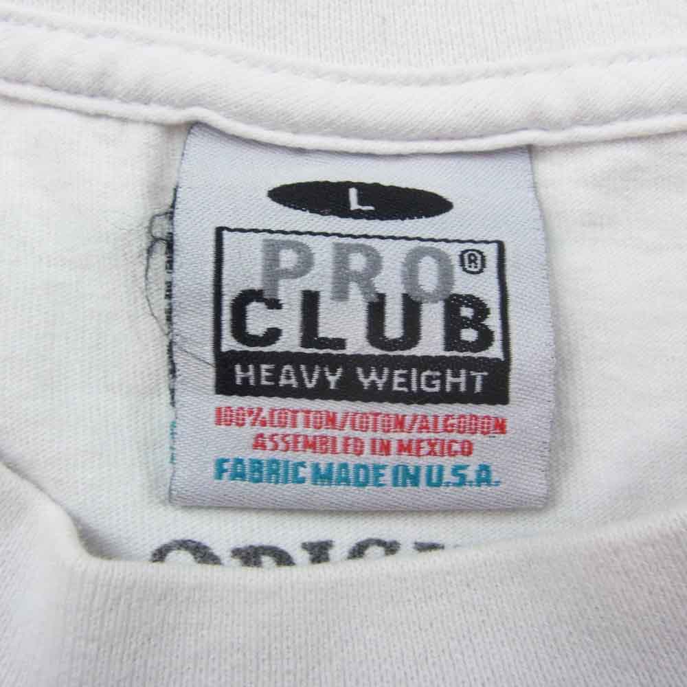 TENDERLOIN テンダーロイン PROCLUB プロクラブ T-TEE L/S BS ボルネオスカル プリント ヘビー Tシャツ 長袖 ホワイト系 L【中古】