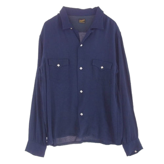 TENDERLOIN テンダーロイン T-RAYON WESTERN SHT P オープンカラー 長袖シャツ ブルー系 S【中古】