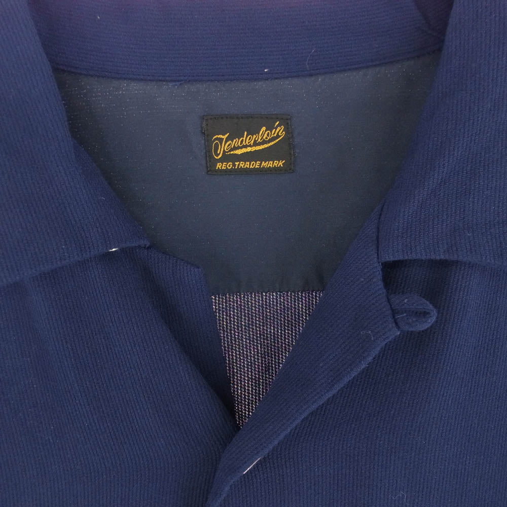 TENDERLOIN テンダーロイン T-RAYON WESTERN SHT P オープンカラー 長袖シャツ ブルー系 S【中古】