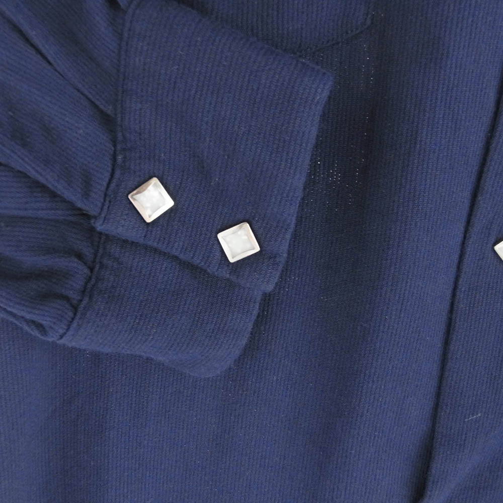 TENDERLOIN テンダーロイン T-RAYON WESTERN SHT P オープンカラー 長袖シャツ ブルー系 S【中古】