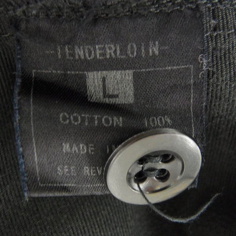 TENDERLOIN テンダーロイン 初期 ステーキタグ Ｌ ブラック TENDERLOIN テンダーロイン 初期 ステーキタグ ワーク