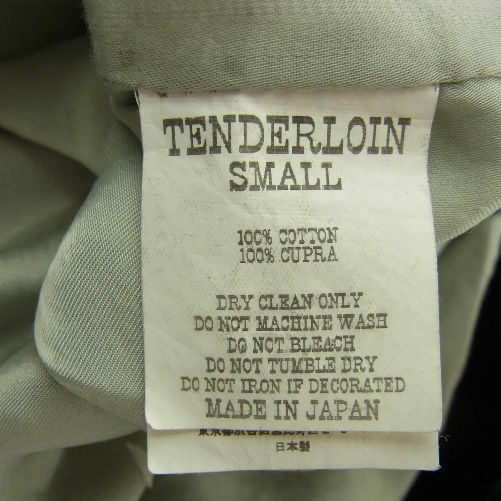 TENDERLOIN テンダーロイン T-SOUVENIR JKT V スーベニア ベロア ジャケット ブラック系 S【中古】