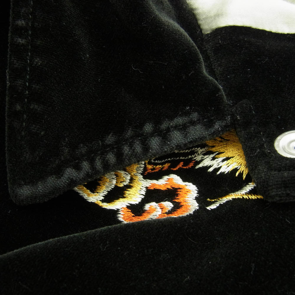 TENDERLOIN テンダーロイン T-SOUVENIR JKT V スーベニア ベロア ジャケット ブラック系 S【中古】