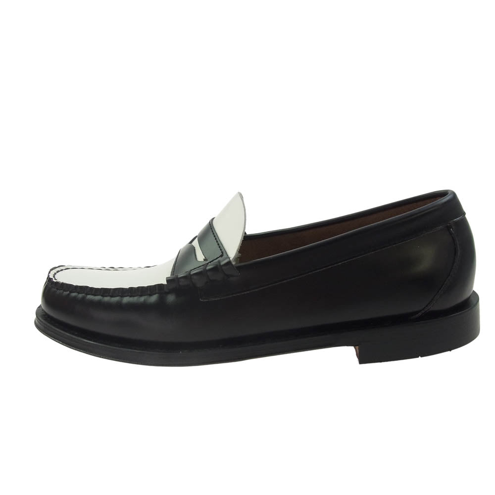 G.H.BASS & COMPANY ジーエイチバス BA11010H001 Weejuns LARSON MOC PENNY LOAFER ウィージャンズ コイン ペニーローファー ブラック系 ホワイト系 9.5【極上美品】【中古】