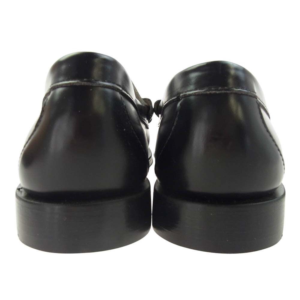 G.H.BASS & COMPANY ジーエイチバス BA11010H001 Weejuns LARSON MOC PENNY LOAFER ウィージャンズ コイン ペニーローファー ブラック系 ホワイト系 9.5【極上美品】【中古】