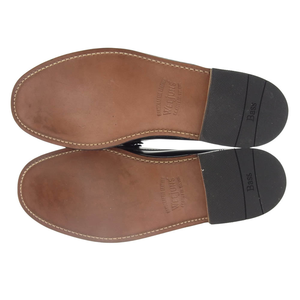 G.H.BASS & COMPANY ジーエイチバス BA11010H001 Weejuns LARSON MOC PENNY LOAFER ウィージャンズ コイン ペニーローファー ブラック系 ホワイト系 9.5【極上美品】【中古】