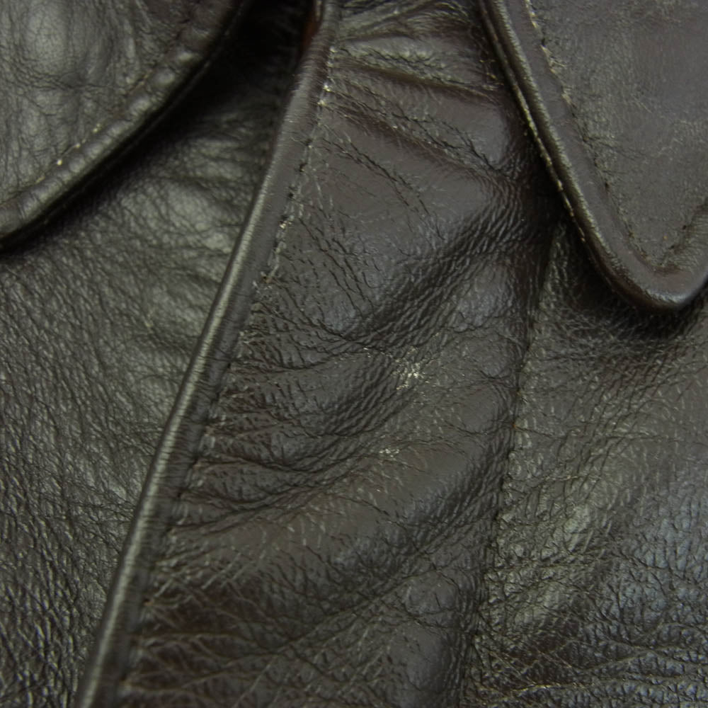 The REAL McCOY'S ザリアルマッコイズ 42-0622H A-2 ISOLA.N.Y レザー フライト ジャケット ブラウン系 42【中古】