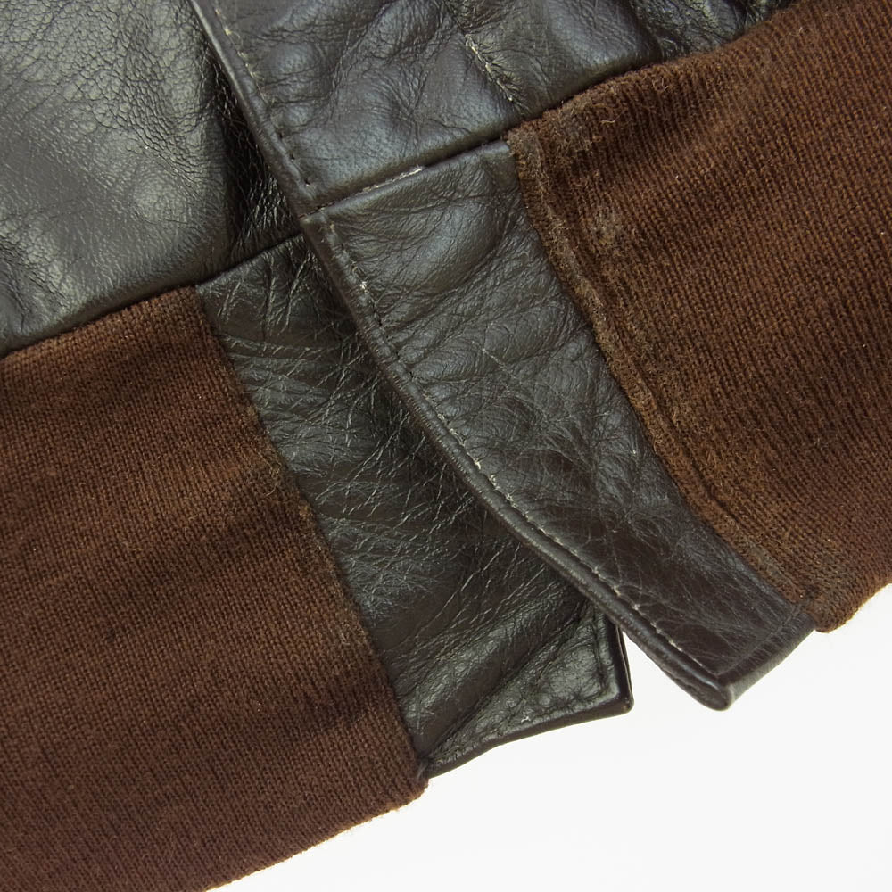 The REAL McCOY'S ザリアルマッコイズ 42-0622H A-2 ISOLA.N.Y レザー フライト ジャケット ブラウン系 42【中古】