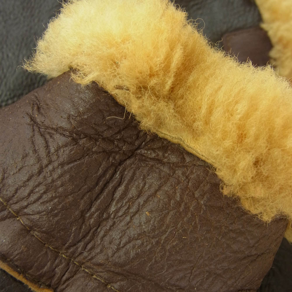 The REAL McCOY'S ザリアルマッコイズ 38-9622 TYPE B-3 ムートン レザー フライトジャケット ボンバージャケット ミリタリージャケット ブラウン系 42【中古】