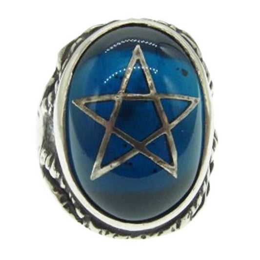 ALEX STREETER アレックスストリーター ANGEL HEART RING エンジェルハート ダークブルー リング 21号【中古】