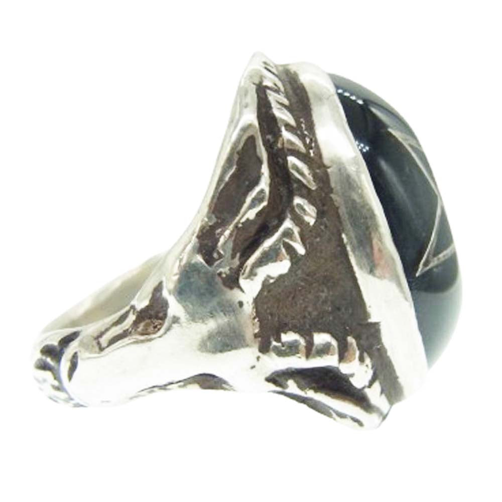 ALEX STREETER アレックスストリーター ANGEL HEART RING エンジェルハート ダークブルー リング 21号【中古】