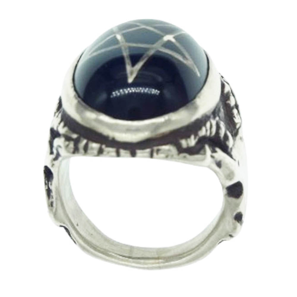 ALEX STREETER アレックスストリーター ANGEL HEART RING エンジェルハート ダークブルー リング 21号【中古】