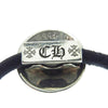 CHROME HEARTS クロムハーツ（原本無） HAIRBAND クロスボール ヘアバンド ヘアゴム コンチョ シルバー系 ブラック系【中古】