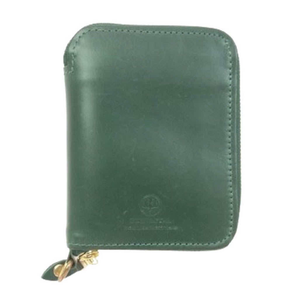 GLENROYAL グレンロイヤル SMALL WALLET BRIDLE LEATHER スモールウォレット フルブライドルレザー ボトルグリーン グリーン系【中古】