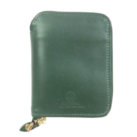 GLENROYAL グレンロイヤル SMALL WALLET BRIDLE LEATHER スモールウォレット フルブライドルレザー ボトルグリーン グリーン系【中古】