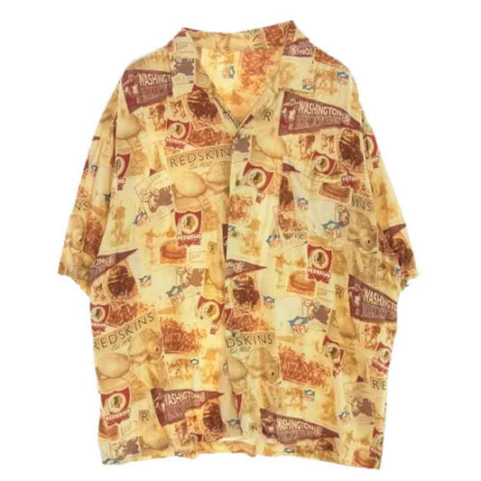 エヌエフエル 総柄 ロゴプリント オープンカラー アロハ シャツ マルチカラー系 サイズ表記不明【中古】