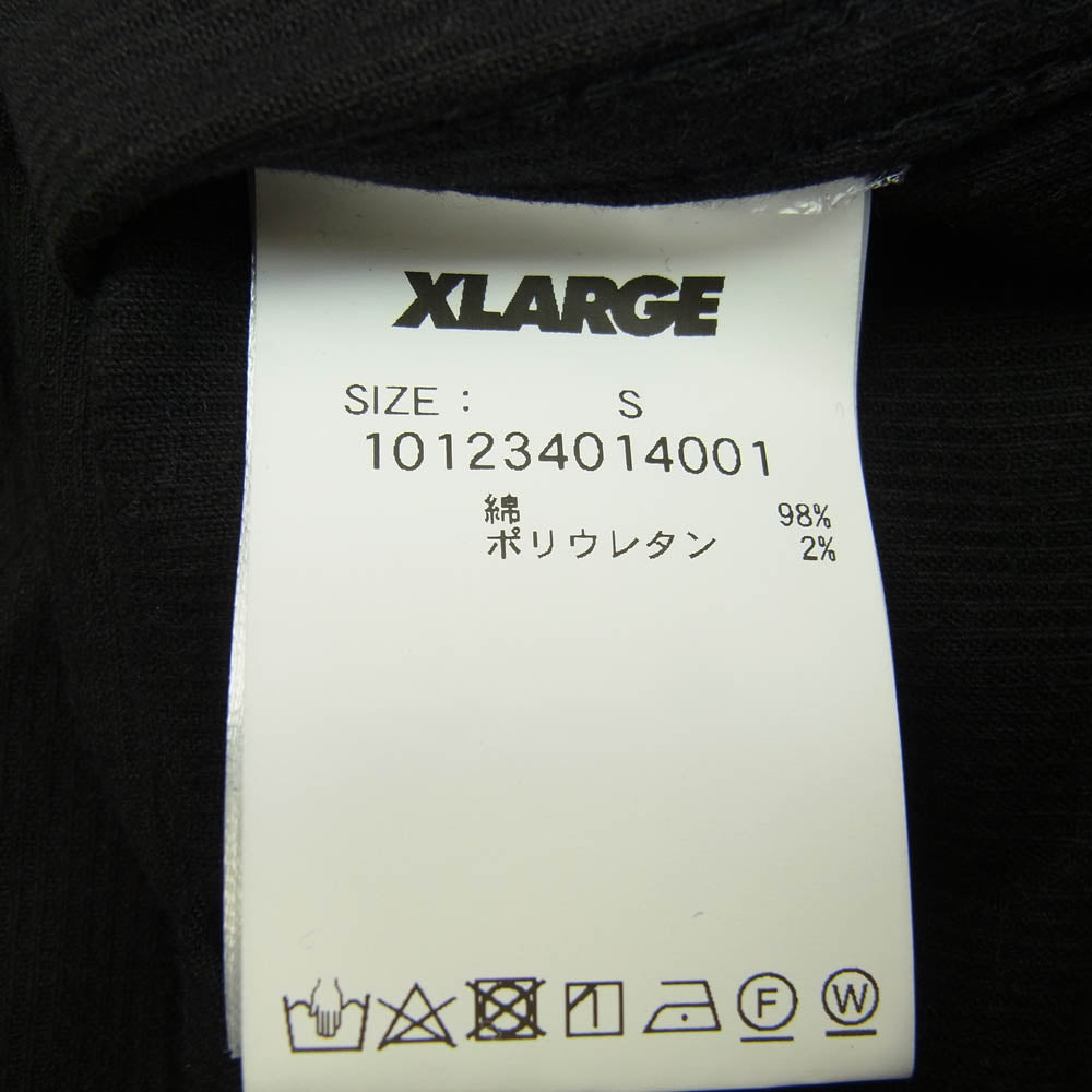 エクストララージ 101234014001 OLD ENGI LG COR SHIRT オールドロゴ レギュラーカラー コーデュロイ 長袖 シャツ ブラック系 S【極上美品】【中古】