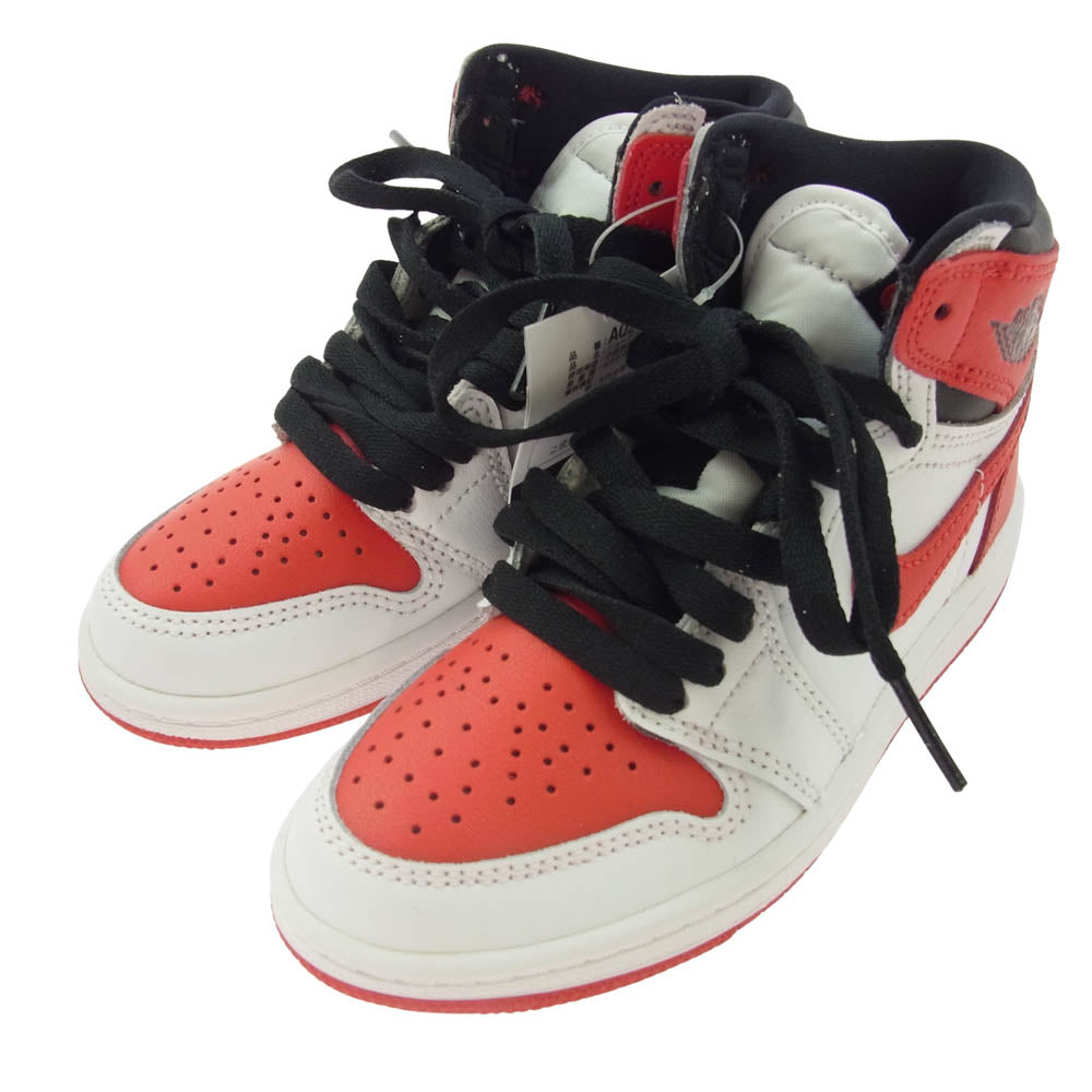 NIKE ナイキ AQ2664-161 PS Air Jordan 1 High OG Heritage AJ1 エアジョーダン1 ハイ ヘリテージ キッズ ハイカット スニーカー ホワイト系 レッド系 18cm【新古品】【未使用】【中古】