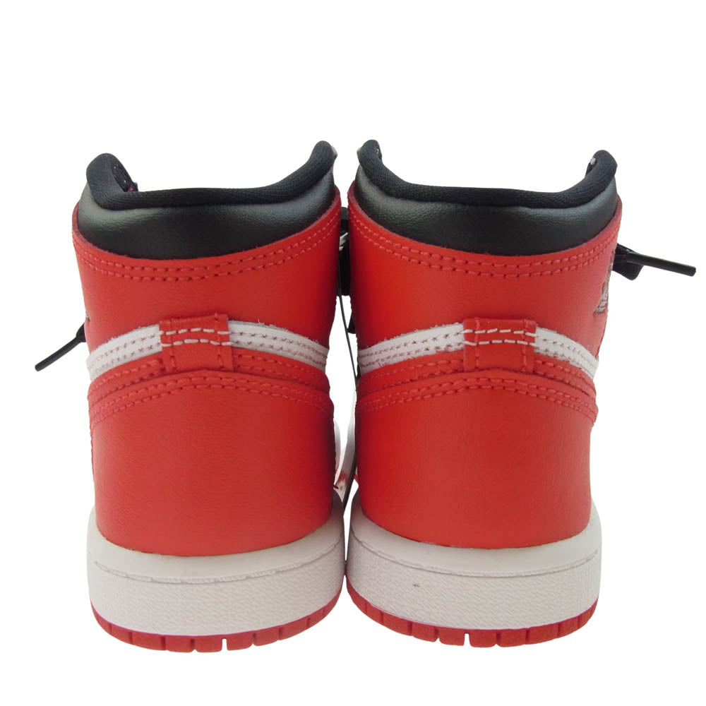 NIKE ナイキ AQ2664-161 PS Air Jordan 1 High OG Heritage AJ1 エアジョーダン1 ハイ ヘリテージ キッズ ハイカット スニーカー ホワイト系 レッド系 18cm【新古品】【未使用】【中古】