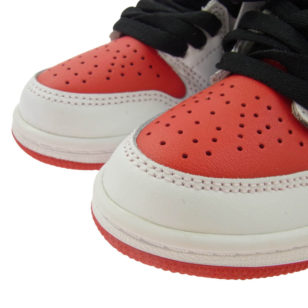 NIKE ナイキ AQ2664-161 PS Air Jordan 1 High OG Heritage AJ1 エアジョーダン1 ハイ ヘリテージ キッズ ハイカット スニーカー ホワイト系 レッド系 18cm【新古品】【未使用】【中古】
