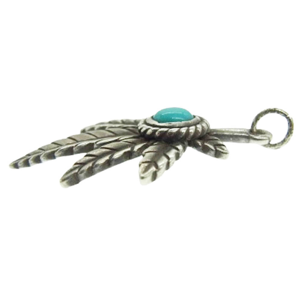 TADY&KING タディアンドキング 銀縄 ガンジャ ターコイズ ペンダント トップ Mサイズ シルバー系【中古】