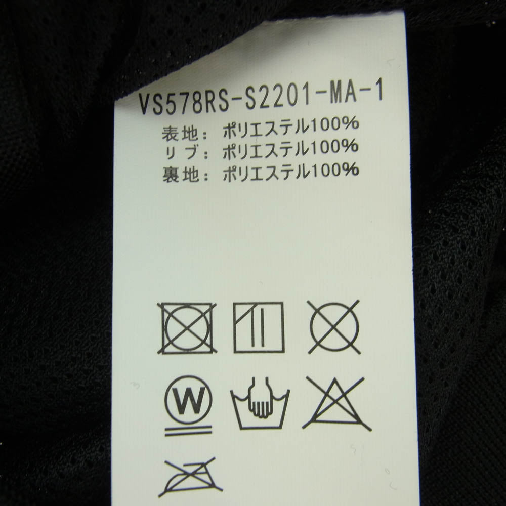 VANSON バンソン 22SS VS578RS-S2201-MA-1 メッシュ ランディング MA-1 ジャケット ブラック系 M【極上美品】【中古】