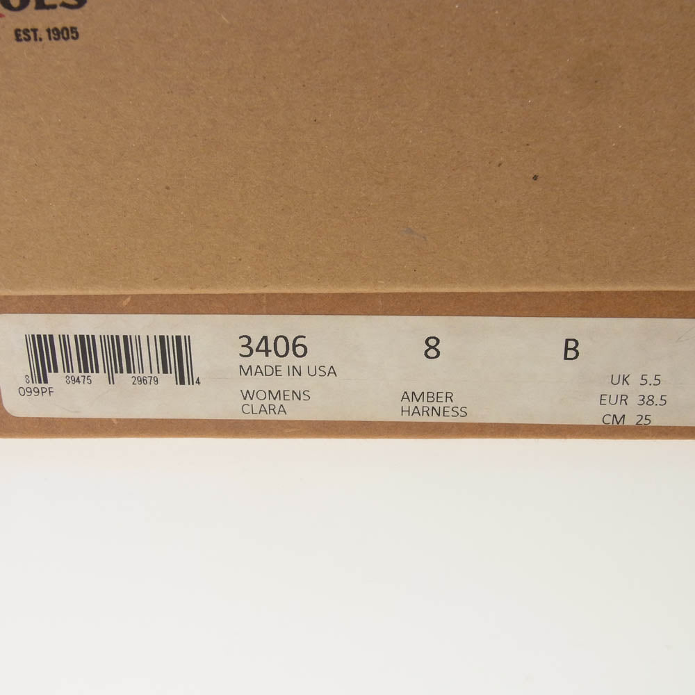 RED WING レッドウィング 3406 Clara クララ レザー レースアップ ブーツ ブラウン系 8B【中古】