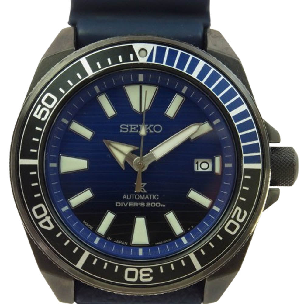 SEIKO セイコー SBDY025 4R35-01X0 PROSPEX プロスペックス ダイバースキューバ デイト 200 自動巻き 時計 ブルー系【中古】