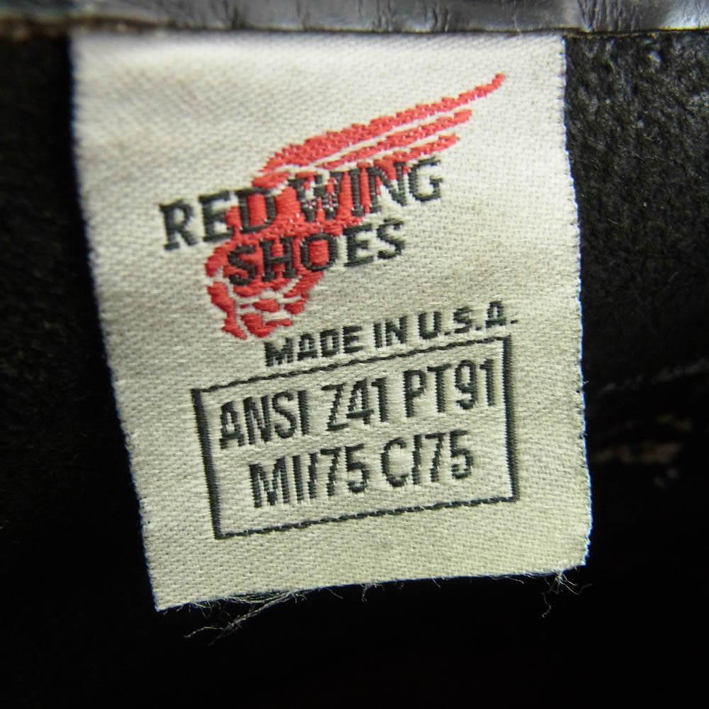 RED WING レッドウィング 2268 PT91 ENGINEER BOOTS エンジニアブーツ ブラック系 9D【中古】