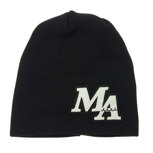 アカンサス MA2441 muta MARINE Logo Pool Knit Cap ムータ ロゴ ニット キャップ ブラック系【極上美品】【中古】