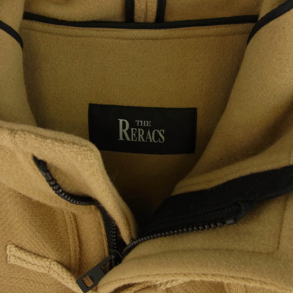 THE RERACS ザリラクス ウール100％ ジップアップ トグル ダッフルコート モッズコート ベージュ系 36【中古】