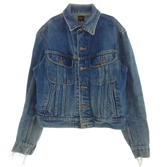 Lee リー PATD-153438 80s~90s USA製 デニム トラッカー ジャケット Gジャン インディゴブルー系 サイズ不明【中古】