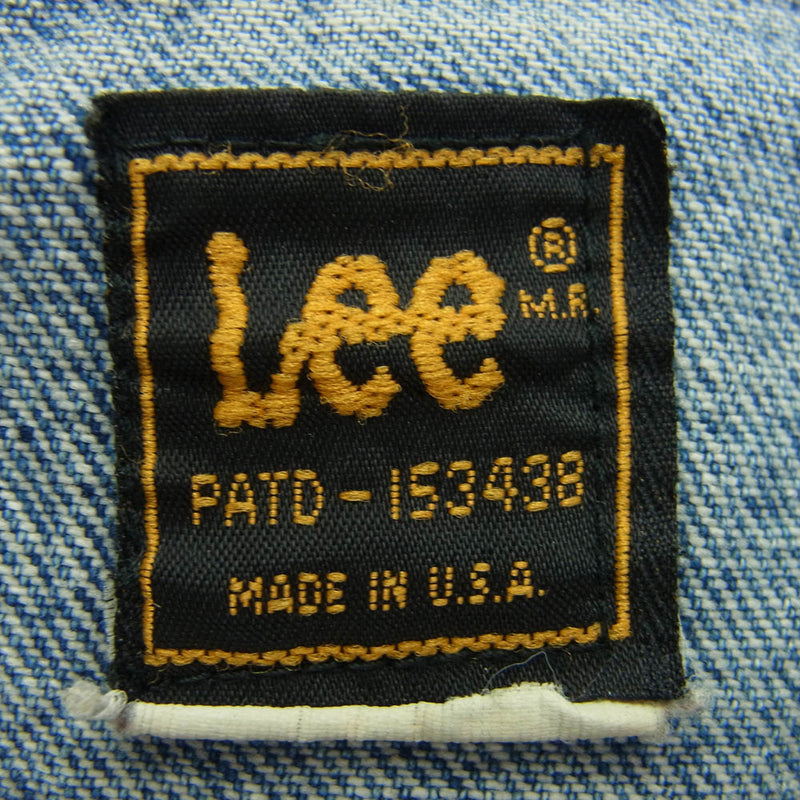 Lee リー PATD-153438 80s~90s USA製 デニム トラッカー Lee リー PATD-153438 80s~90s USA製 デニム トラッカー