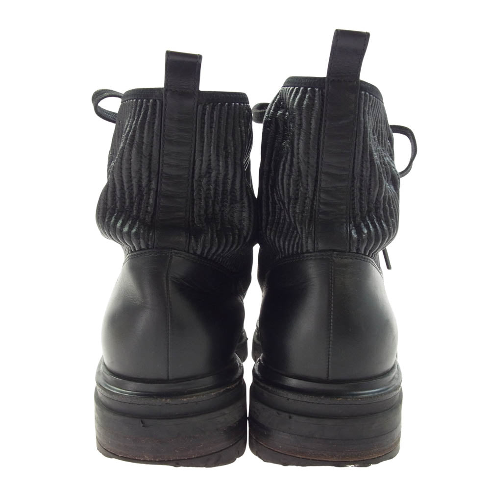 ジャンヴィトロッシ 73884 1434 レザー ブーツ シューズ ブラック系 37【中古】