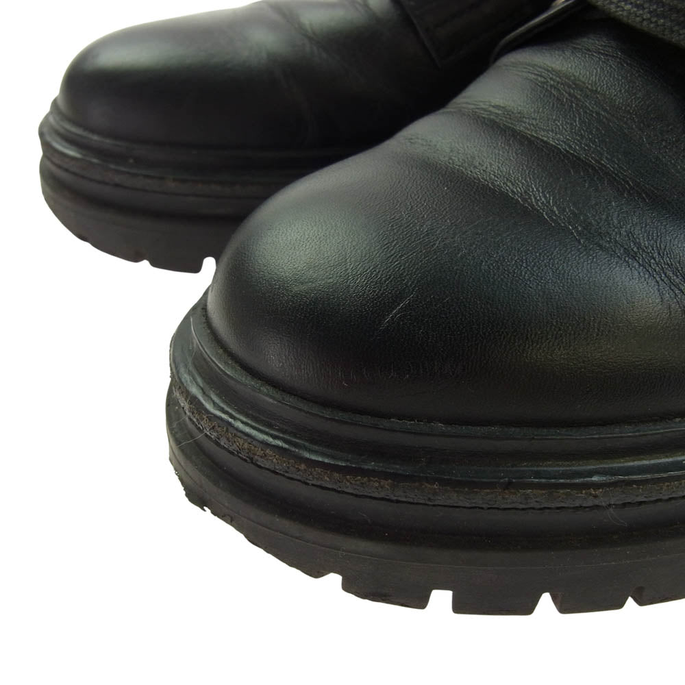 ジャンヴィトロッシ 73884 1434 レザー ブーツ シューズ ブラック系 37【中古】