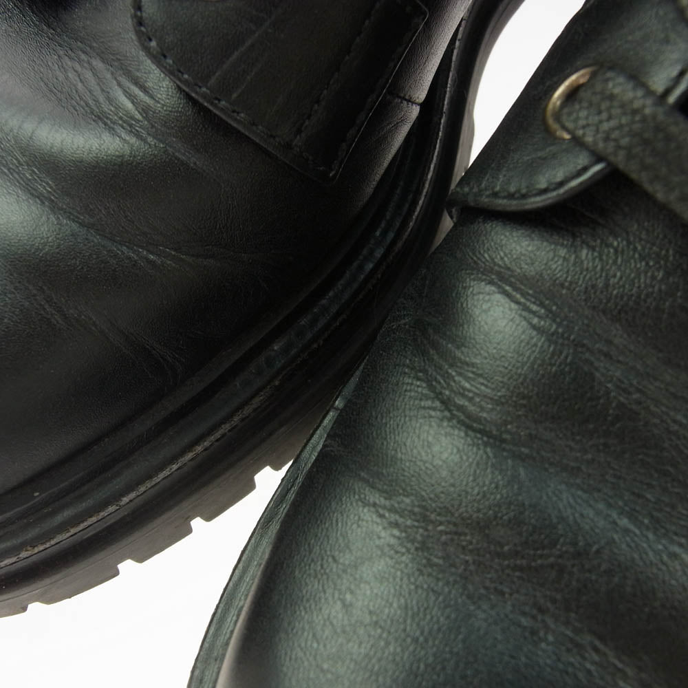 ジャンヴィトロッシ 73884 1434 レザー ブーツ シューズ ブラック系 37【中古】