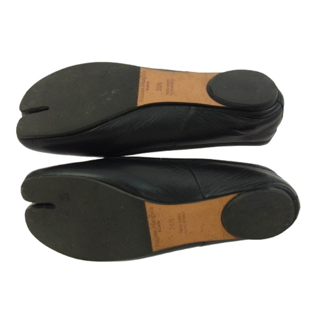 MAISON MARGIELA メゾンマルジェラ TABI BALLET FLATS SHOES 足袋 タビ フラット パンプス ブラック系 36 1/2【中古】